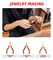 Mini Pliers Set,6-piece Needle Nose, Diagonal, Long Nose, Bent Nose, End Cutting and Linesman, for Jewelry, Making Crafts, Repairing Electronic Devices, with Pouch (6-Piece)